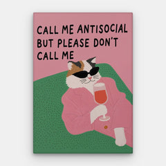 Antisocial Canvas — Canvas Vertical #01