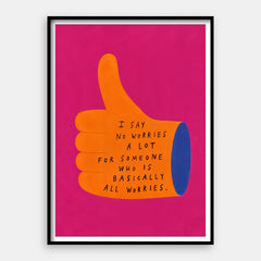 Basicamente todas as preocupações — Art Print Vertical #01
